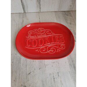Hallmark fresh baked cookies red oval play Xmas home decor kitchen‎